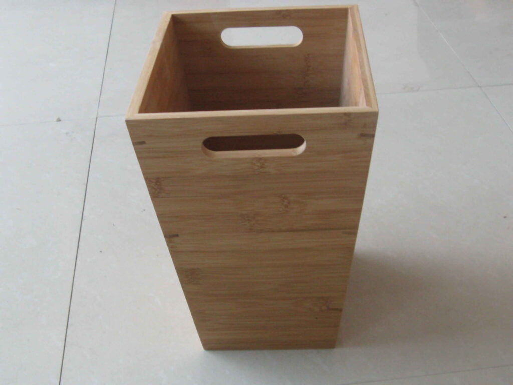 bamboo waste basket for home