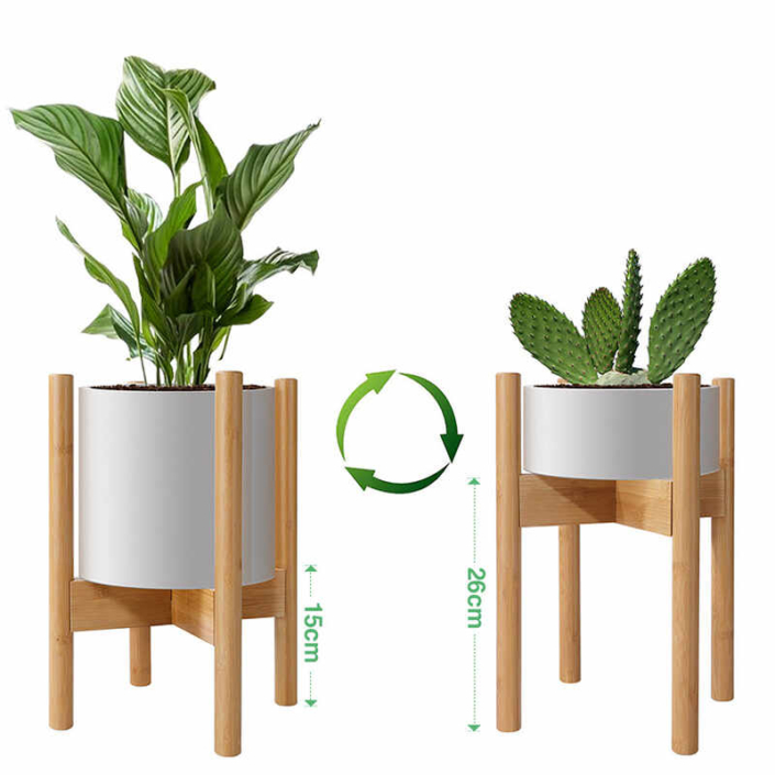 bamboo flower pot holder