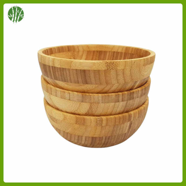 Bamboo bowl natural and easy to clean - Image 3