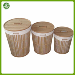 bamboo laundry basket natural and eco-friendly