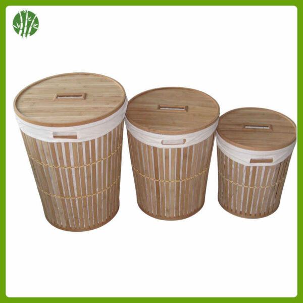 bamboo laundry basket natural and eco-friendly