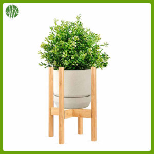 eco-friendly bamboo plant stand
