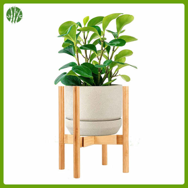 Eco-friendly bamboo plant stand - Image 2