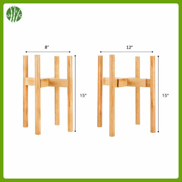 Eco-friendly bamboo plant stand - Image 3