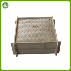 one layer bamboo steamer with handle